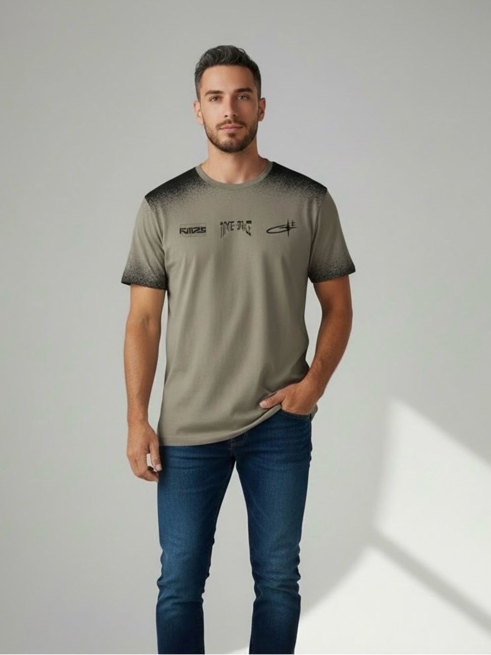 streetwear, casual, minimalist Time Space T-shirt size L